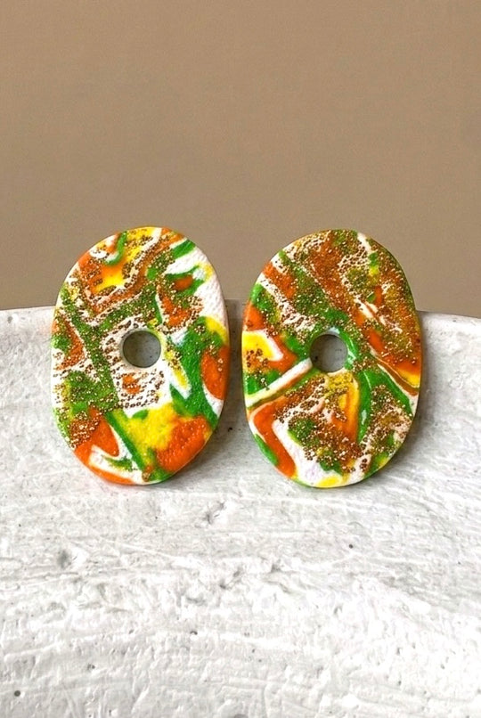 Pendientes boton Canada Spring Gold