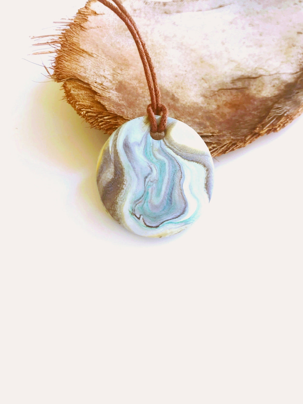Collar Indiana Tierra Zero waste - SIMBARU - Pendientes en arcilla polimerica