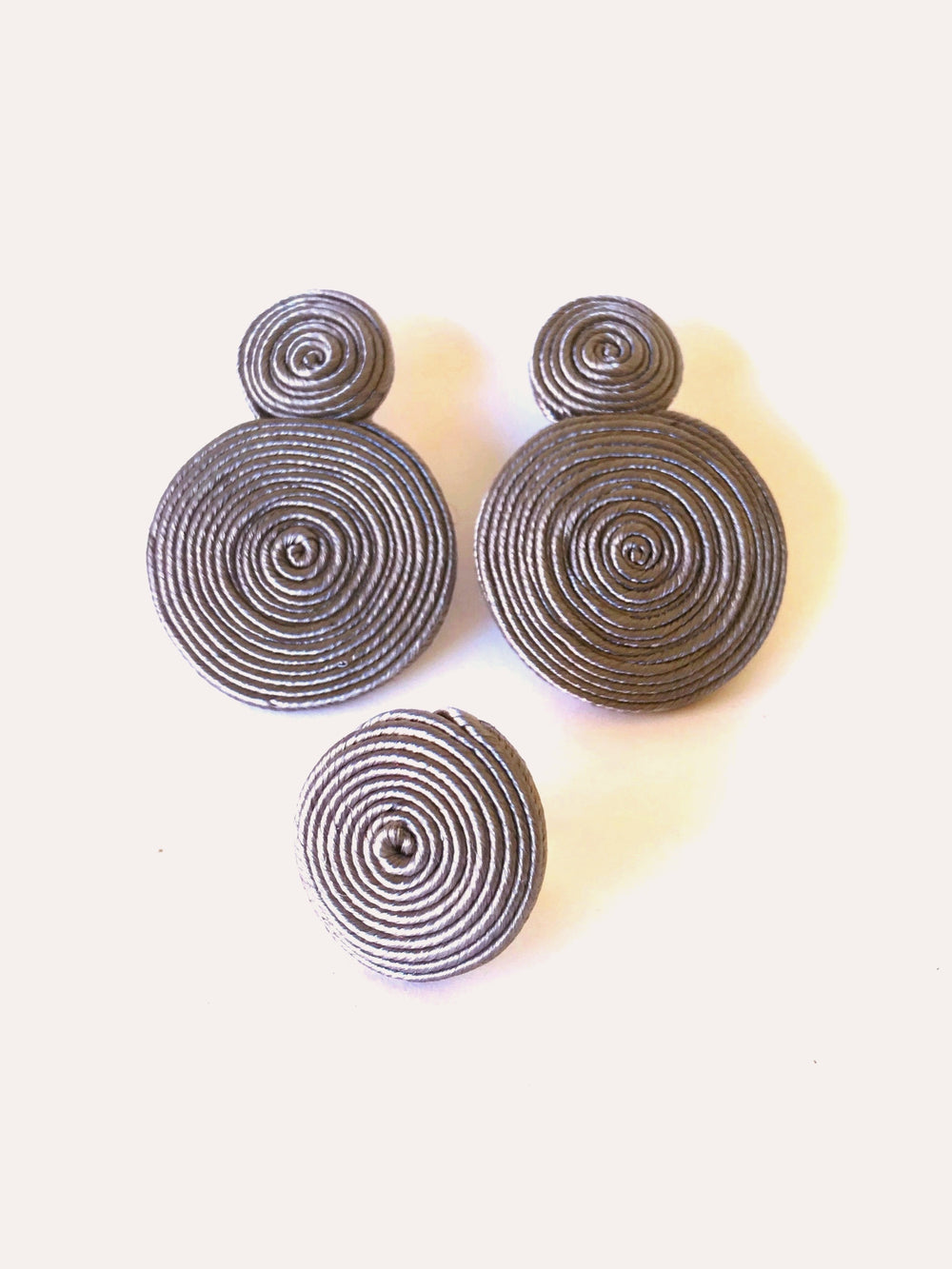 Set Pendientes y Anillo Soutache Marbella - SIMBARU - Pendientes en arcilla polimerica