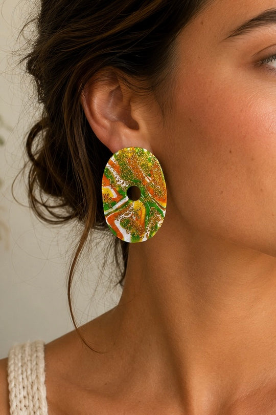 Pendientes boton Canada Spring Gold