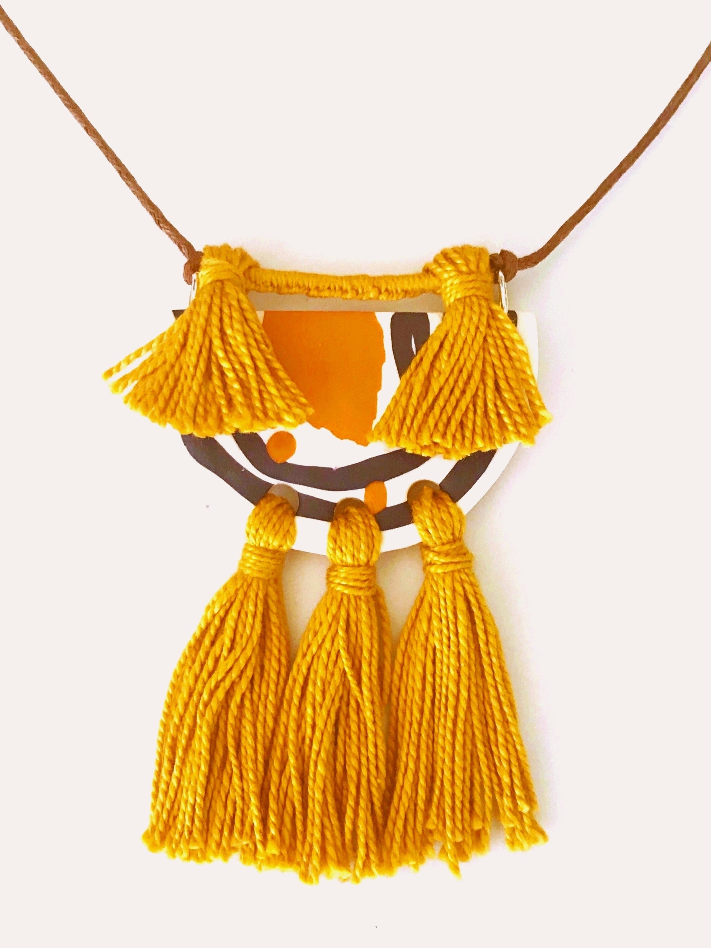 Collar La Habana Tierra - SIMBARU - Pendientes en arcilla polimerica
