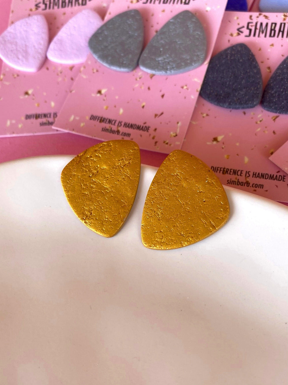 Pendientes boton Verona Essentials - SIMBARU - Pendientes en arcilla polimerica